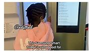 We are enjoying our new Samsung smart fridge with so many features 😍