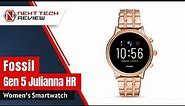 Fossil Gen 5 Julianna HR Women's Smartwatch - Rose Gold-Tone Stainless Steel - PRODUCT REVIEW - NTR