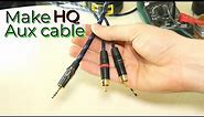 How to make HQ AUX to RCA cable [DIY]