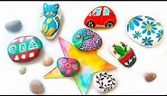 Colorful Rock Painting Ideas For Garden Decor - DIY Stone Art Crafts