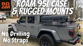 Roam Adventure Case - 95L Rugged Camping Cargo Box with Mounts/Install & Review | Roam Organizer Lid