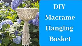 DIY Macrame Hanging Basket / How To Make Macrame Plant Hanger