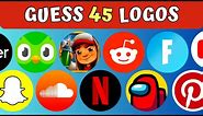 Guess 45 Popular App | Logo Quiz