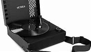 Victrola Revolution GO 3-Speed Bluetooth Portable Rechargeable Record Player with Built-in Speakers | Black VSC-750SB-BLK