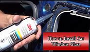 How To Install Rear Quarter Panel Side Glass - Honda Accord EX Coupe 2003-2007 - Auto Glass Install