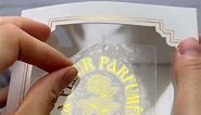 Metal Transfer Stickers on Transparent Box