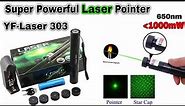 High Powerful Laser Pointer 303 Green Burning | All Test | Full Details Review and Unboxing