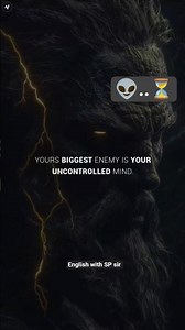 my biggest enemy is my uncontrolled mind 👽 | #motivation