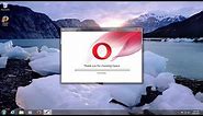 How To Download Opera Web Browser For Windows 7