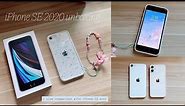 iPhone SE 2020 Unboxing + 12 Mini Size Comparison | chill, cute aesthetic