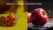 Apple vs Orange Nutrition Facts Comparing Apple and Orange.