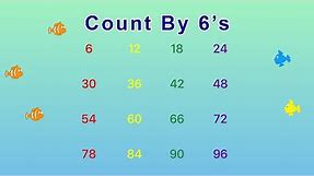 Count By 6's | Skip Counting by 6 YouTube Video | Golden Kids Learning