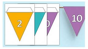 Counting in 2, 5 and 10 Display Bunting