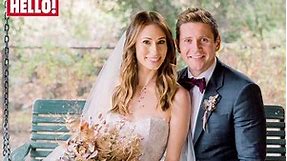 Downton Abbey's Allen Leech marries American actress Jessica Blair Herman in front of former co-stars in Californian ceremony