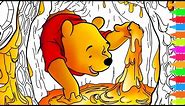 Coloring Disney Winnie the Pooh - Eeyore, Tigger, Piglet, Christopher Robin | Coloring Pages