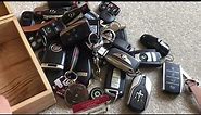 My car key collection