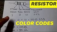 Resistor Color Coding and COMPUTATION 4 Band - basic electronics - Philippines