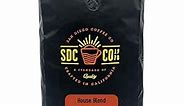 San Diego Coffee Organic House Blend, Medium Roast, Whole Bean Coffee, 5-Pound Bag Café en grano tostado