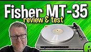 Fisher MT-35 - Review & Test! (Semiautomatic Stereo Turntable) #vinyl #fyp #turntable