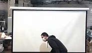 Manual Pull Down Projector Screen 100inch 120inch 150inch Projection Screen 16:9 & 4:3