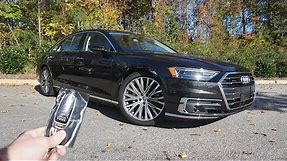 2019 Audi A8 L 3.0T Sedan: Start Up, Walkaround and Review