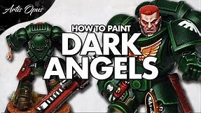How to paint DARK ANGELS - Space Marine Painting Tutorial
