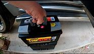 Removing AC Delco 48HPG Automotive Battery, Substituting with Walmart's EverStart MAXX-H6, GX020624