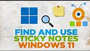How to Find and Use Sticky Notes in Windows 11