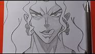 Anime Drawing|How to draw Kars from Jojo's Bizarre Adventure step by step