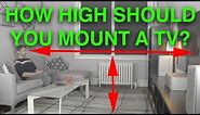 How high should I mount my TV?