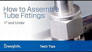 How to Assemble Tube Fittings (1″ and Under) | Tech Tips | Swagelok [2020]