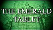 The Emerald Tablet (Latin and English, Thomas Taylor trans.)