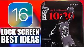 Best iOS 16 Lock Screen IDEAS - You Must Try !