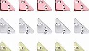 Aesthetic Cute Binder Clips for Books, Exam-Papers and Documents(30Pack), Four Color Plastic Small Binder Clips, Supaclip.