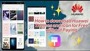 How to Download Huawei Themes and Icon for Free without Paying. (Y6p and all Huawei Devices)