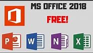 How To Download Microsoft Office 2018 Full Version for Free for Windows 7,8 and 10.