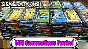 $3,000+ Pokemon Generations Opening! 500 Generation Booster Packs Unboxing! - pokemon tcg