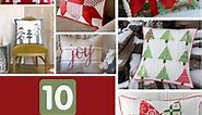 10 Free Christmas Pillow Patterns - Sewing With Scraps