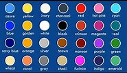 Names Of Colors | List Of Colors In English