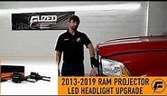 2013-2019 Ram 4th Gen Projector Headlight Bulb Replacement: LED Install