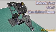 Building a 6DOF Robotic Arm with Aluminum Frame and Arduino Controller, Including 3D Sketchup Model