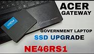 Acer Gateway NE46Rs1 SSD Upgrade | Crucial SSD | VishalGV