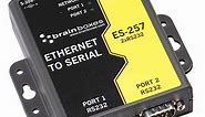 ES-257 2 Port RS232 Ethernet to Serial Adapter - Brainboxes