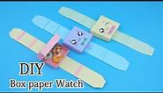 How to make easy paper watch || DIY Box paper Watch || Origami || 摺紙手錶收納盒