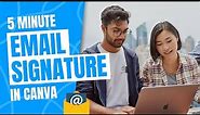 Create clickable Email Signatures with Canva | Tip Talk 18