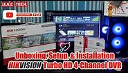 HIKVISION Turbo HD 4-Channel DVR - Unboxing, Setup, & Installation