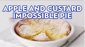 Easy Apple and custard impossible pie recipe | taste.com.au