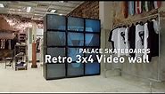 Palace Skateboards CRT Video Wall