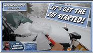 Plowing 8 Inches Of Snow | Vlog #1 | 2-25-2022 | Getting The Day Started