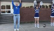 Proud cheerleading dad goes viral with support for his daughter's squad